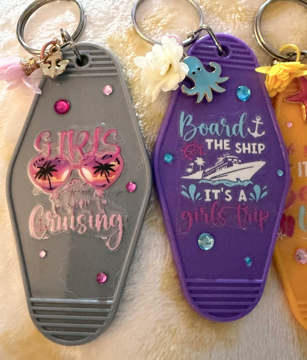 Hotel Keychains- Girls Trip set of 5
