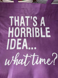 Purple canvas with white writing 15”x15”