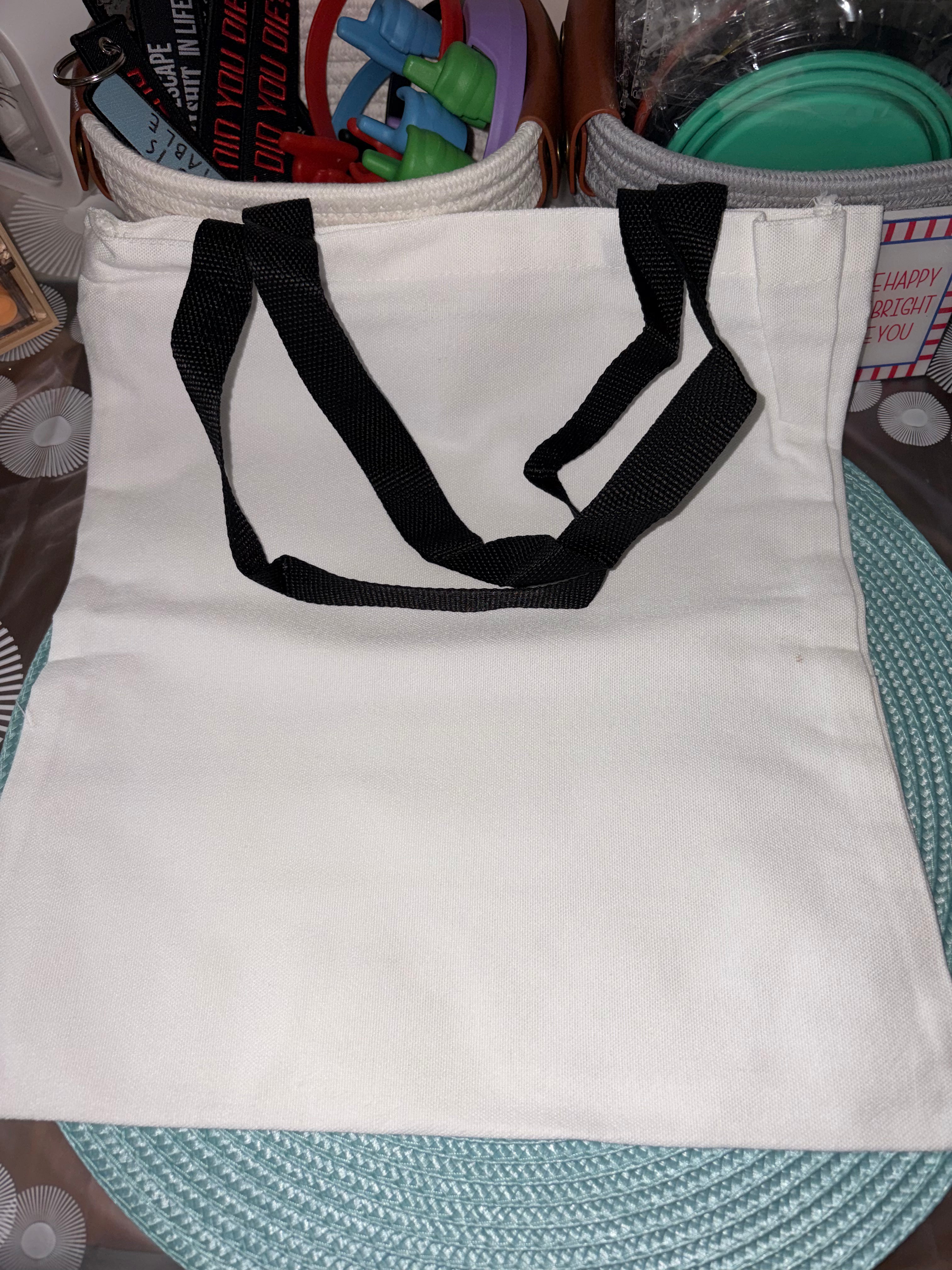 Canvas tote Speed Bump 13”x13”